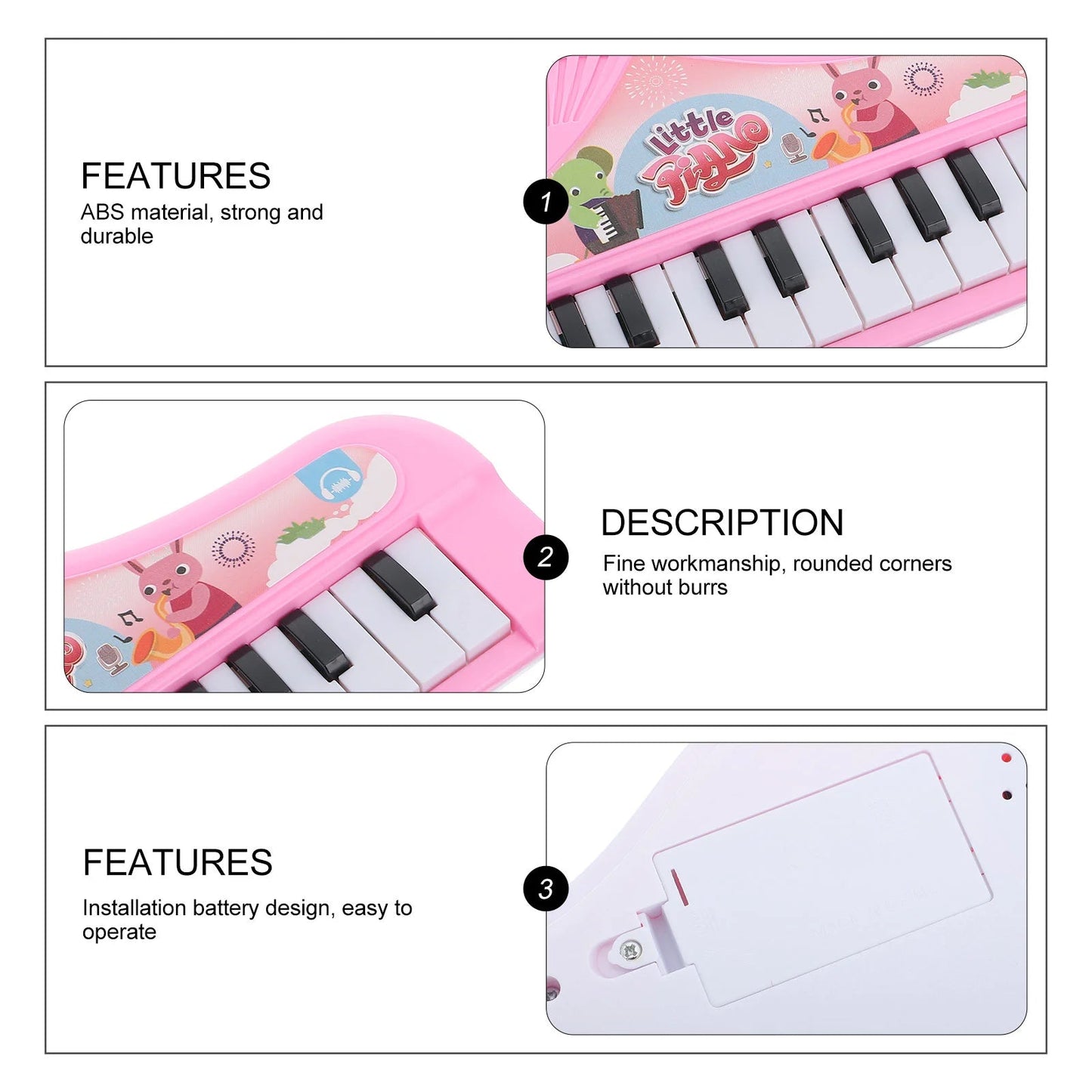 Musical Instruments Toddlers 1- 3 Electronic Organ Toys Keyboard