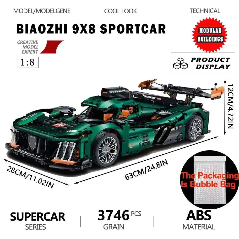 Sports Car Building Blocks Set For Kids Educational Gift Idea - ToylandEU