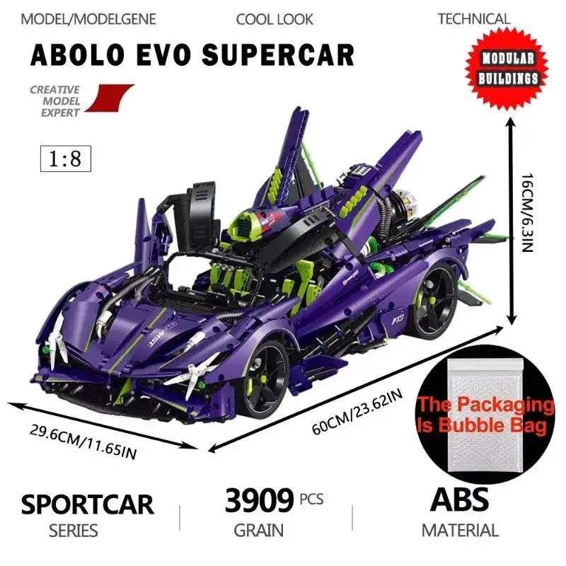 Sports Car Building Blocks Set For Kids Educational Gift Idea - ToylandEU