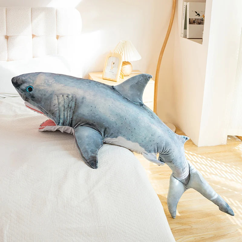 Grey Shark Plush | Ultra Soft Fill | Toylandeu™