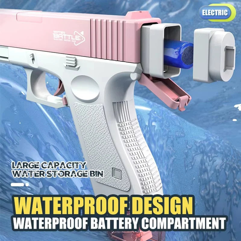 Water Gun Toy | Rechargeable Long-Range Blaster | Beach Pool | Ages 14 Up
