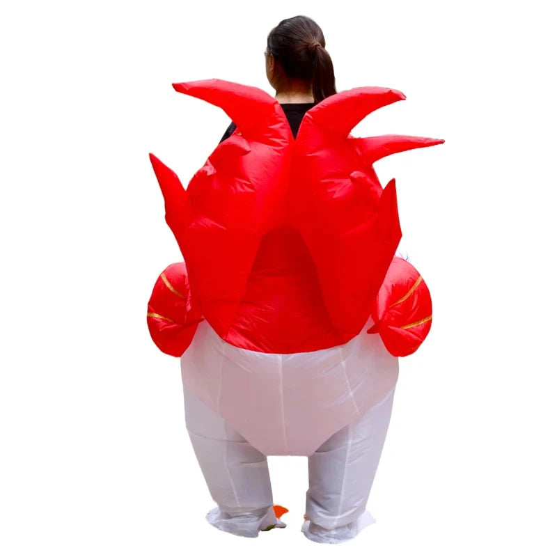Inflatable Rooster Costume | Adult Unisex Fit | Halloween Party Wear