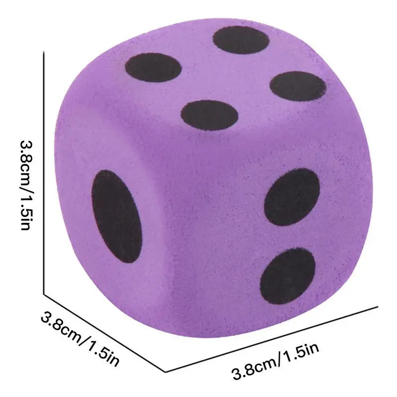 Giant Outdoor Foam Dice - Fun 3.8CM Cubes for Kids' Parties and Games