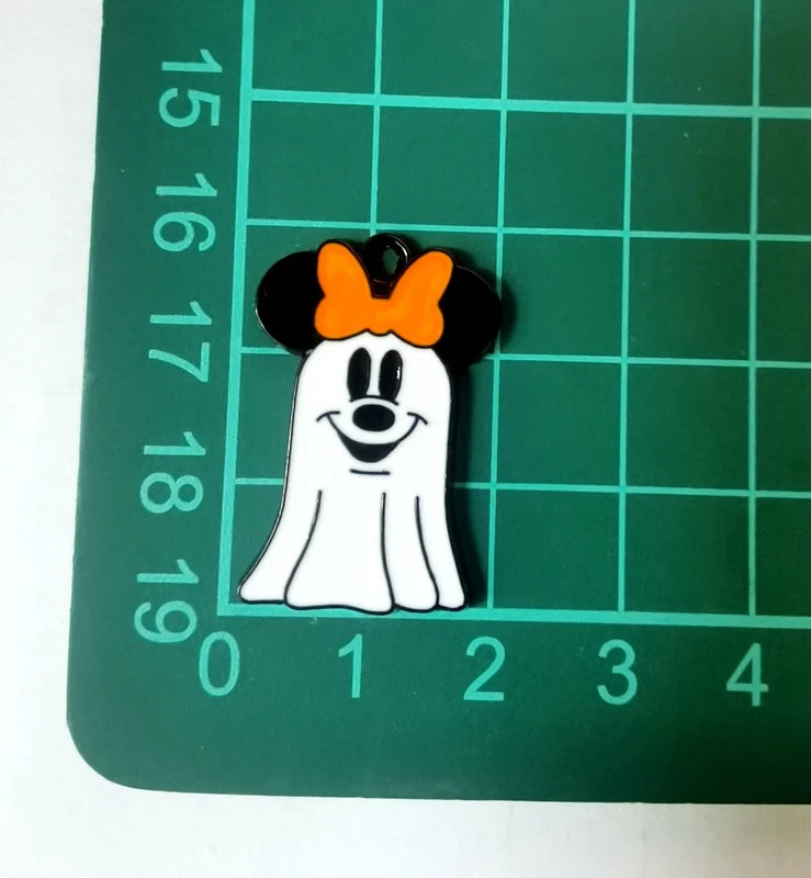 Halloween Pendant Charms | Metal | Keychain DIY | 10 Pieces