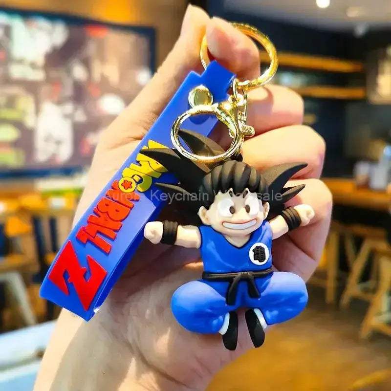 Dragon Ball Z Anime Keychain Super Saiyan Goku Master Roshi Buu Gohan Accessories Car Key Chains - CLOUDANIMESTUDIO