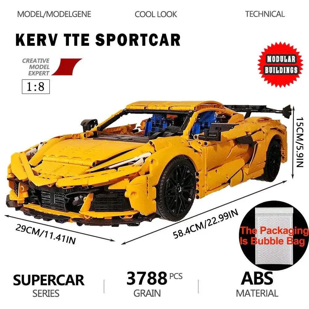 Sports Car Building Blocks Set For Kids Educational Gift Idea - ToylandEU