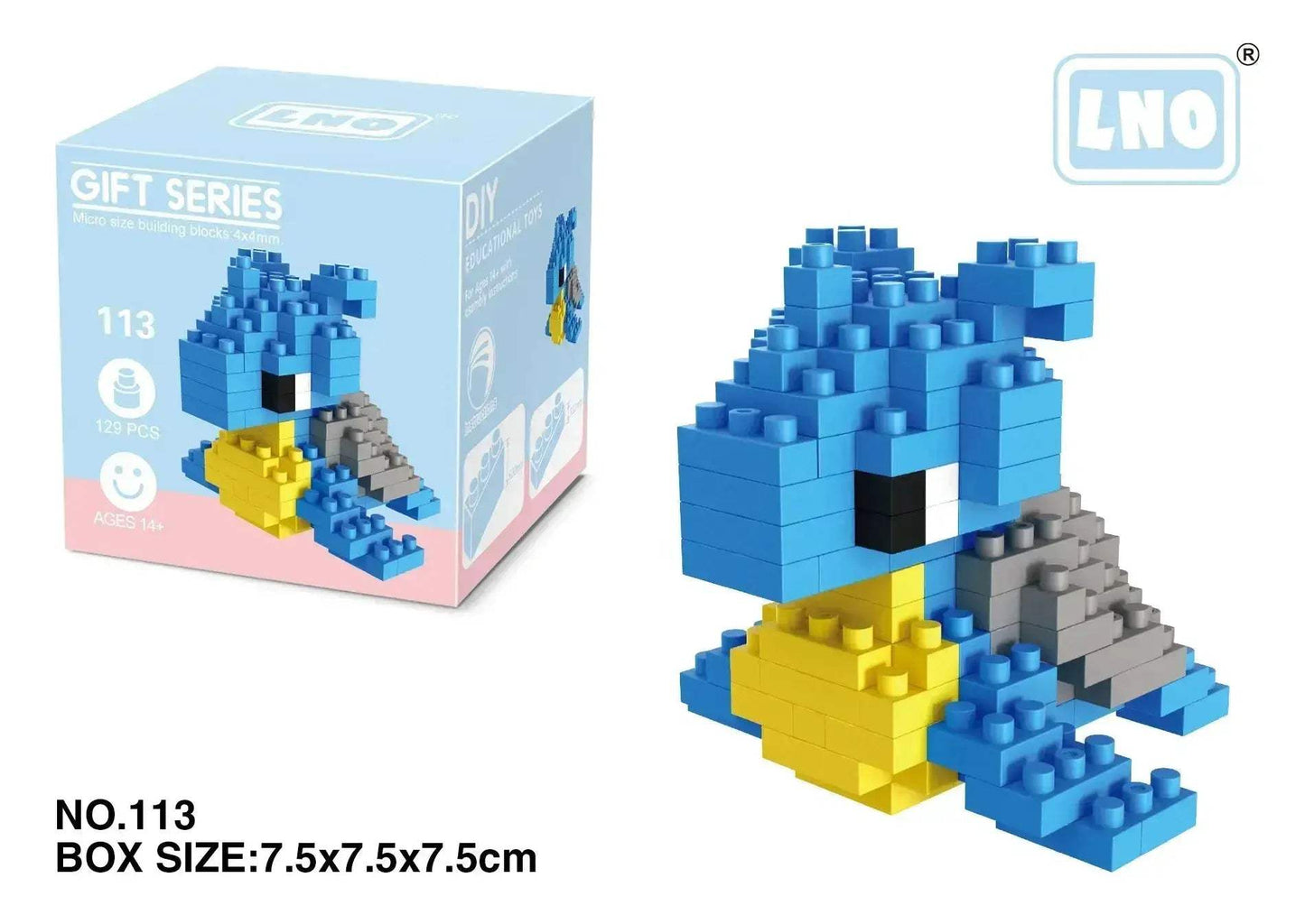 Pokemon Nanoblock Charizard Kyogre Groudon Rayquaza Set Educational - ToylandEU