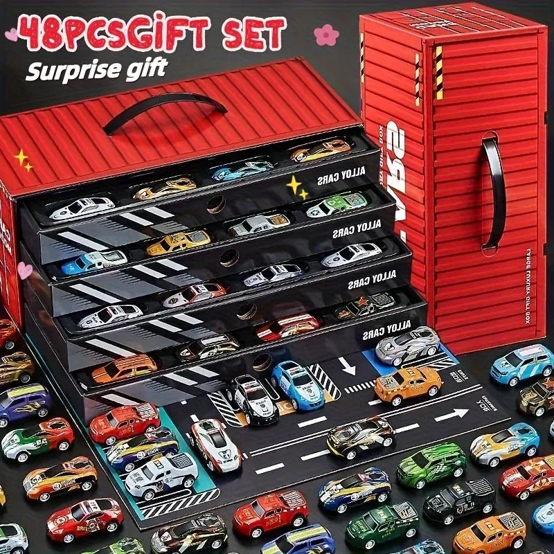 Diecast Racing Car Set Collector Edition With Track And Garage - ToylandEU