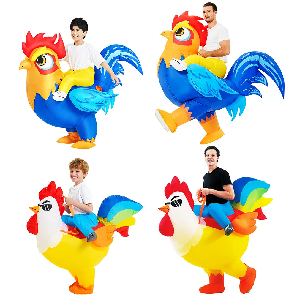 Inflatable Costume | Rooster Character | Adult Unisex | Halloween Party
