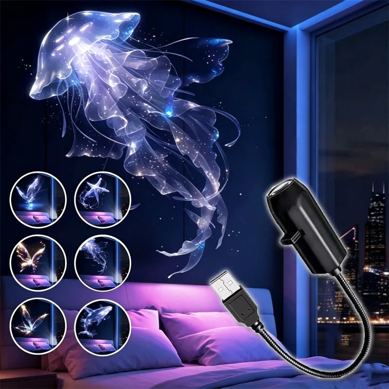 LED Ocean Projector | Rotating Starlight | Replaceable Films | Bedroom Use