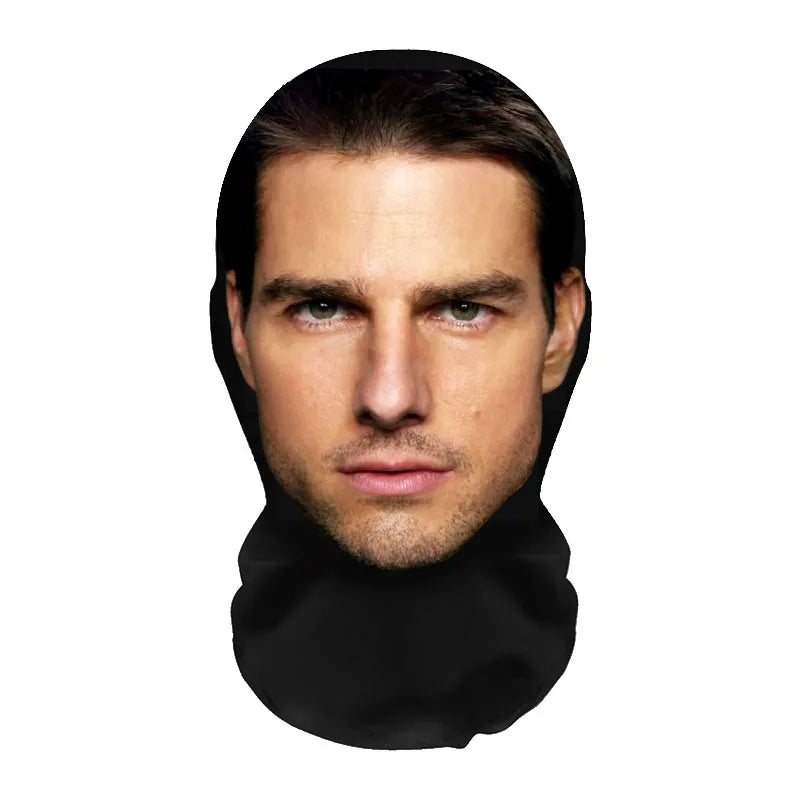 Cosplay Mask | 3D Printed Realistic Face | Stretch Mesh | One Size