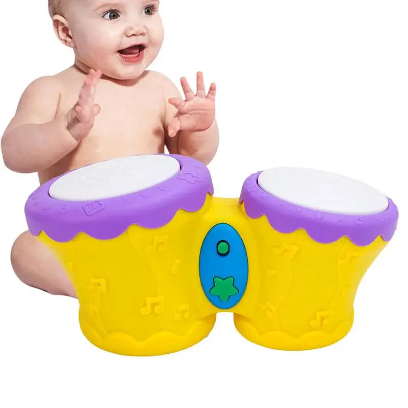 Hand Drums For Kids Educational Instruments Light Up Beating Hand Drum - ToylandEU