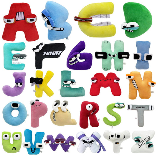 Kawaii 26 English Letters Plush Toy Doll for Kids
