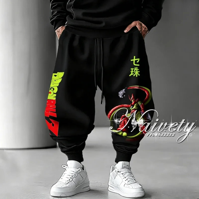 Dragon Ball Joggers | Kame Symbol Print | Quick Dry | Plus Size Adults Kids