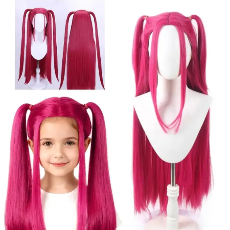 Kids Wig | Purple Long Braid Wig | Tiger Mouth Clamp | One Size
