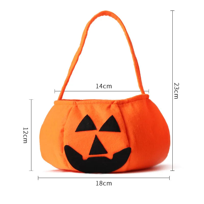 Festive Pumpkin Costume Set for Family Fun: Cloak, Hat & Treat Bag