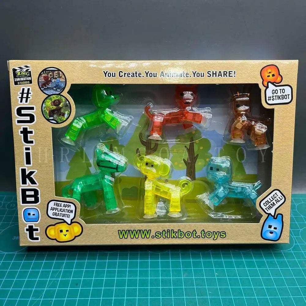 Colorful Stick Bot Action Figures Deformable For Kids - ToylandEU