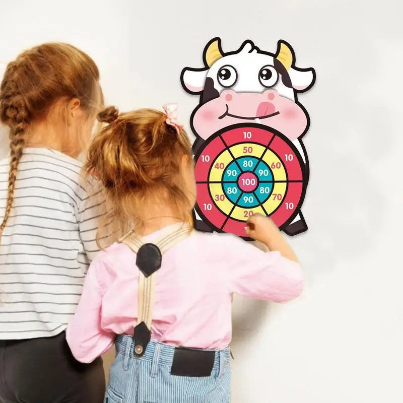 Dart Board For Kids Throwing Target Dartboard With Sticky Ball For - ToylandEU