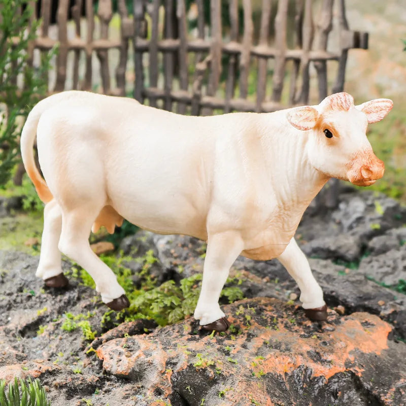 Milk Cow and Farm Animal Action Figure Toy - Realistic PVC Model - ToylandEU