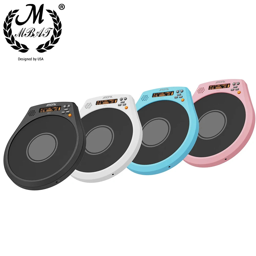 Rechargeable Multifunction Electronic Drum Pad With Metronome And Speed Detection