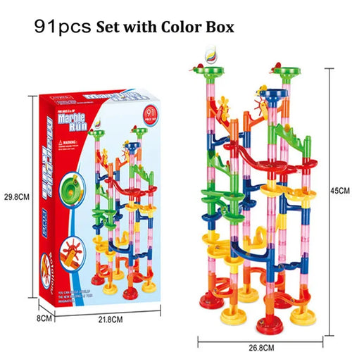 Marble Race Track Building Blocks for Kids with DIY Construction Kit ToylandEU.com Toyland EU