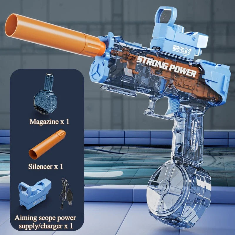 Water Gun | Automatic Rapid Fire | High Pressure Rechargeable | 14 And Up