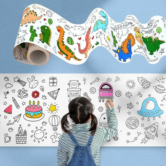 Creative Kids' Colorful Drawing Scroll - Fun DIY Art & Learning Kit