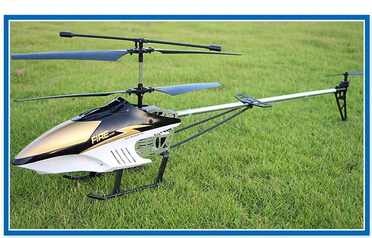 RC 80cm Remote-Controlled Helicopter with Anti-Fall Design - Durable Outdoor Toy Aircraft for Kids' Birthdays