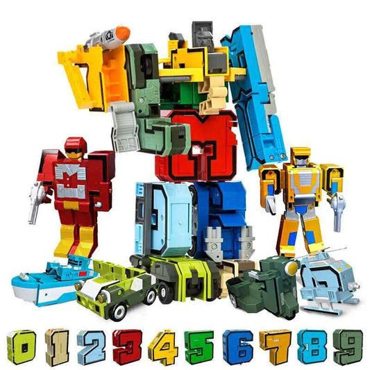 10-Piece DIY City Robot Adaptable Figures - ToylandEU