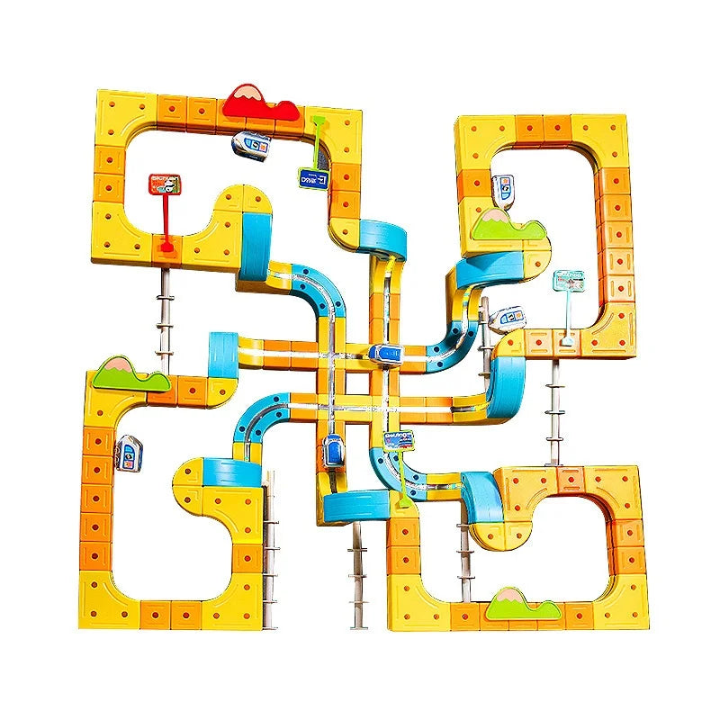 Train Set | Magnetic Track 84-179 Pcs | Educational DIY Toy for Kids