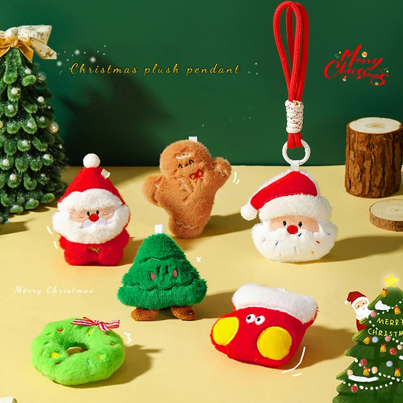 Christmas Plush Ornament | Santa Claus Snowman | Soft Touch Design
