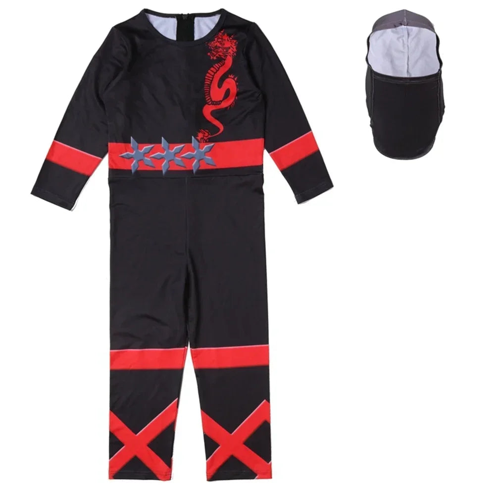 Boys' Ninja Warrior Costume Set for Halloween & Creative Play Adventures