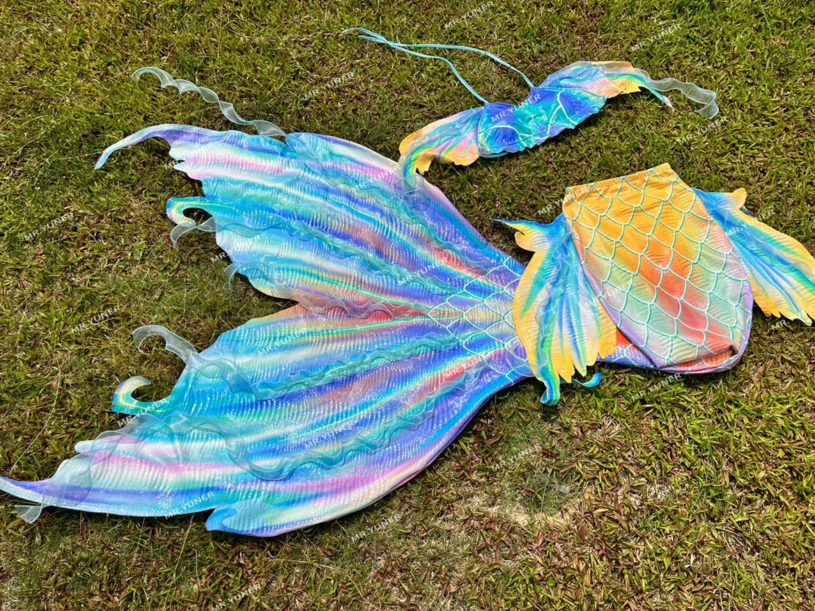Mermaid Tail Costume | Ultralight Polyester | Adult Women | Ice