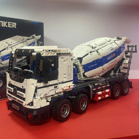 Concrete Mixer Truck Building Blocks Set For Kids Educational