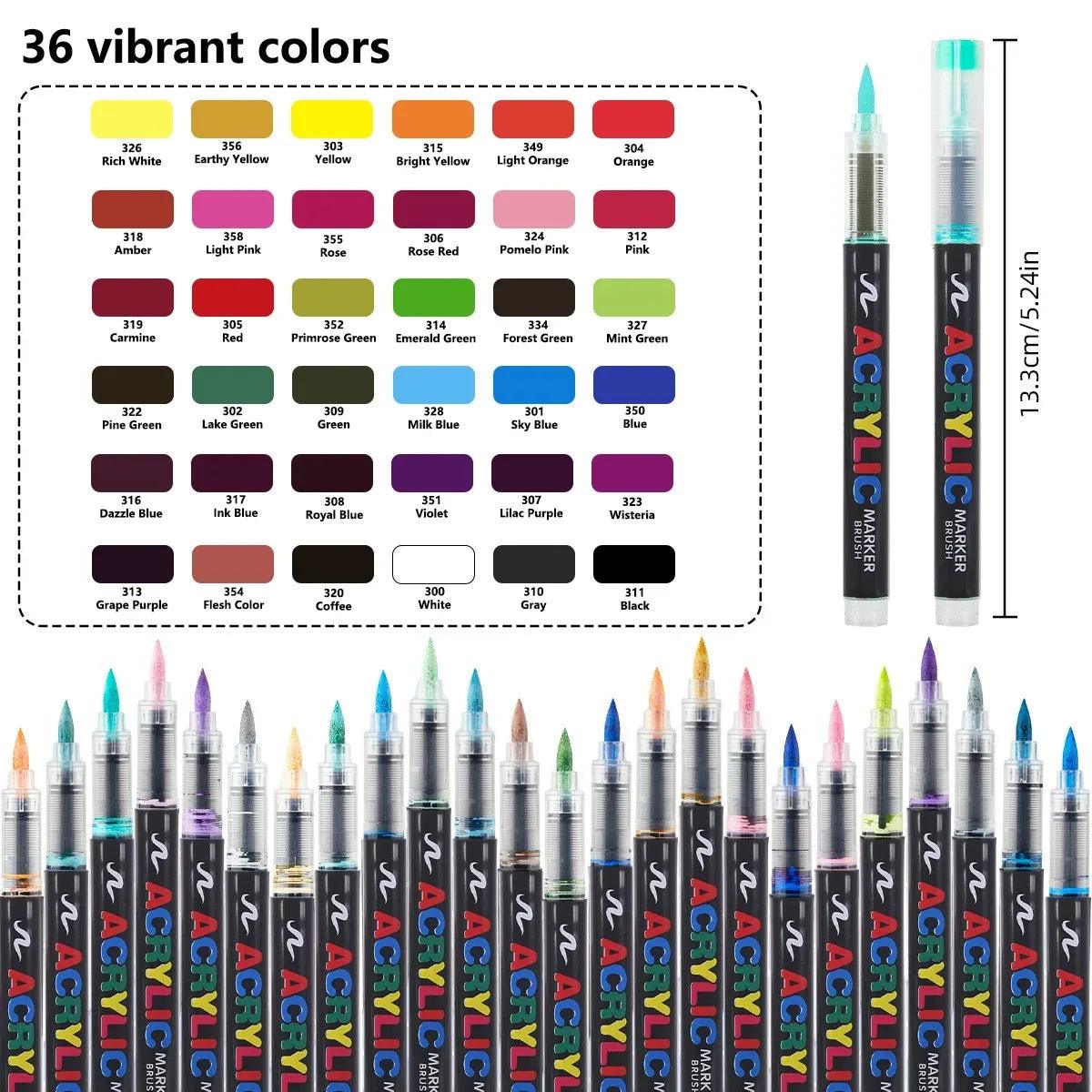 Acrylic Markers | 168 Colors Waterproof | Toylandeu™