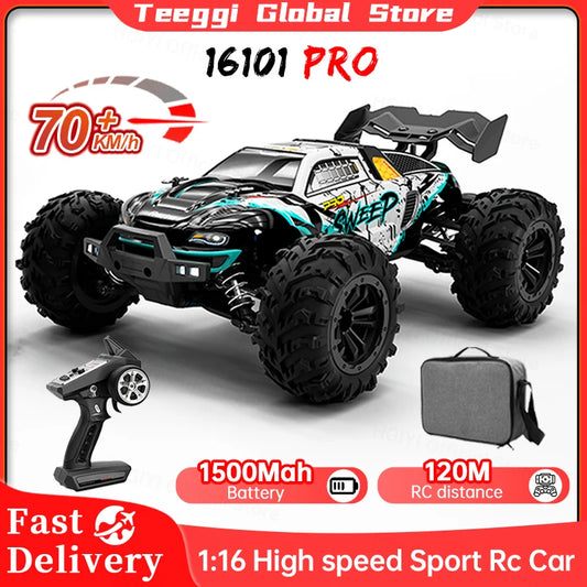 RC SG116 MAX 1:16 High-Speed 4WD RC Drift Racing Monster Truck - 70KM/H Off-Road Remote Control Car for Kids