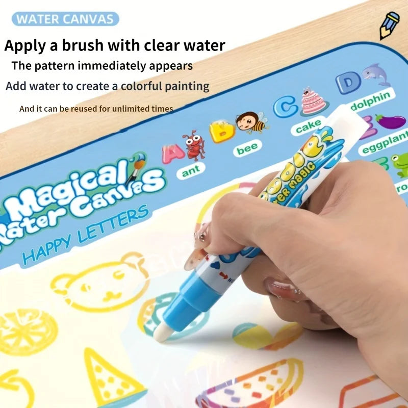 Magic Aqua Mat Doodle Set with Magic Pens - Educational Drawing Toy for Kids
