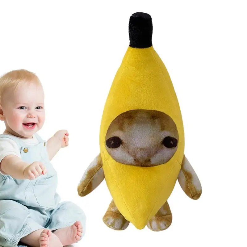 Adorable Banana Cat Plush Toy - Perfect Gift for Cat Lovers & Decor