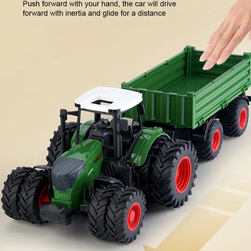 Farm Tractor Trailer 1/24 Engineering Construction Truck Toy Car - ToylandEU