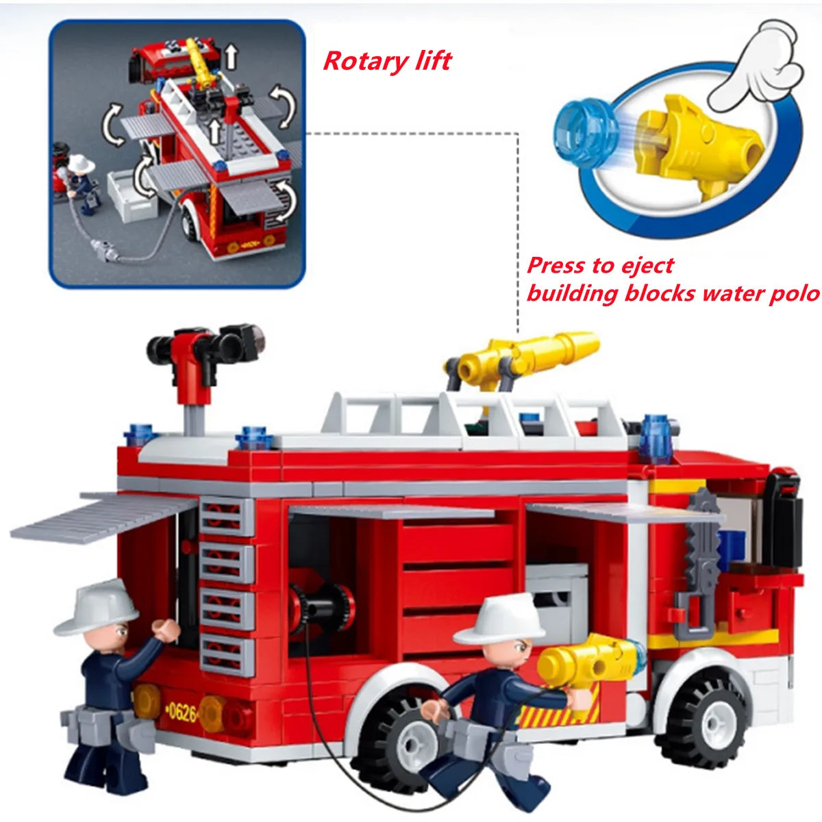 City Fire Fighter Building Block Toy Set by Sluban - 343PCS Bricks B0626
