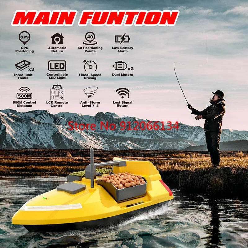 40GPS BeiDou Remote Control RC Sonar Bait with Auto Return - ToylandEU