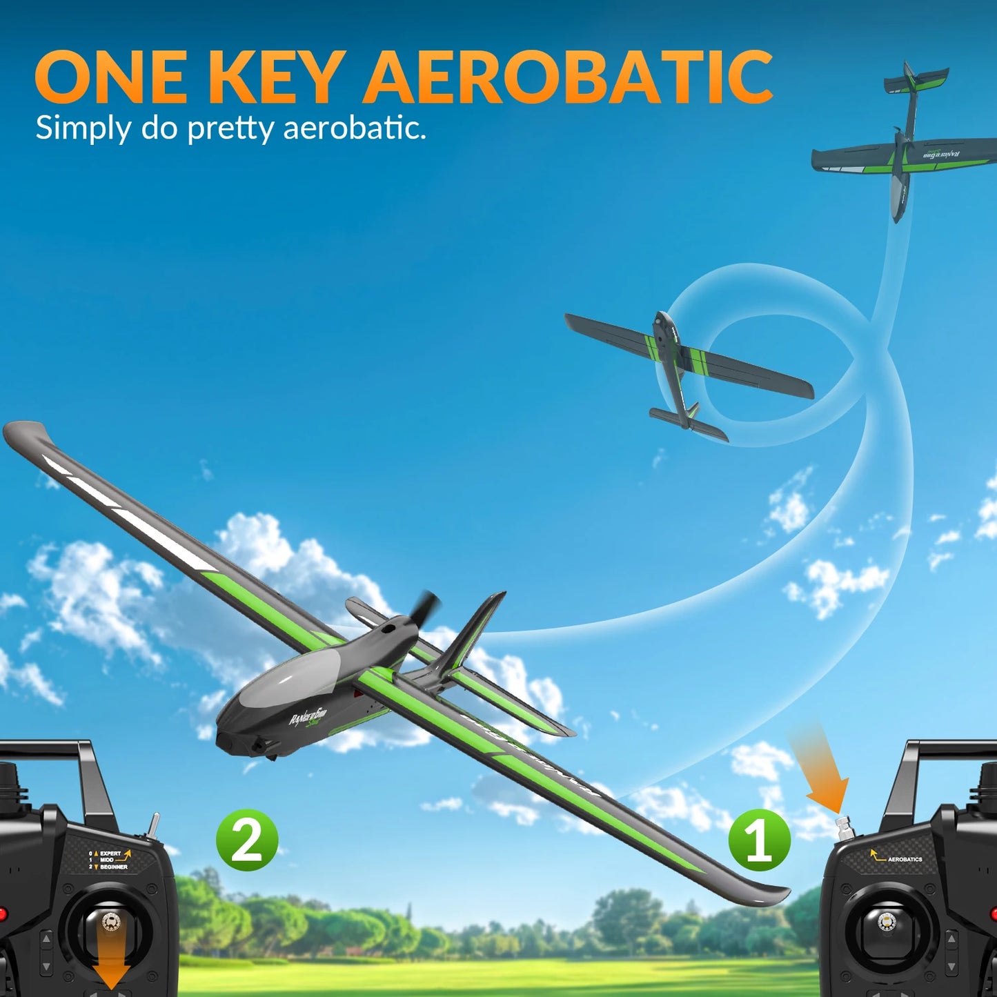 Ultimate Volantex Ranger600 RC Plane - Ready-to-Fly Outdoor Aircraft with Gyro Stabilizer