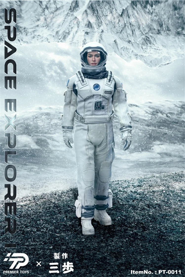 Action Figure Set | Scale 1 To 6 | Space Explorers Female Soldier | 12 Inch