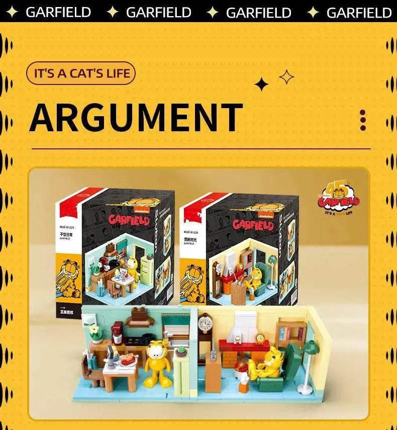 Garfield Car Building Blocks City Magic Cartoon Cat Figures - ToylandEU
