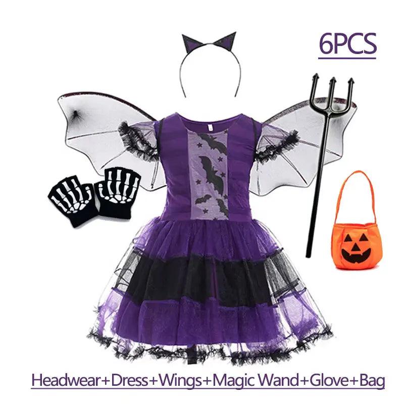 Girls Bat Dress | Purple Wings | Toylandeu™