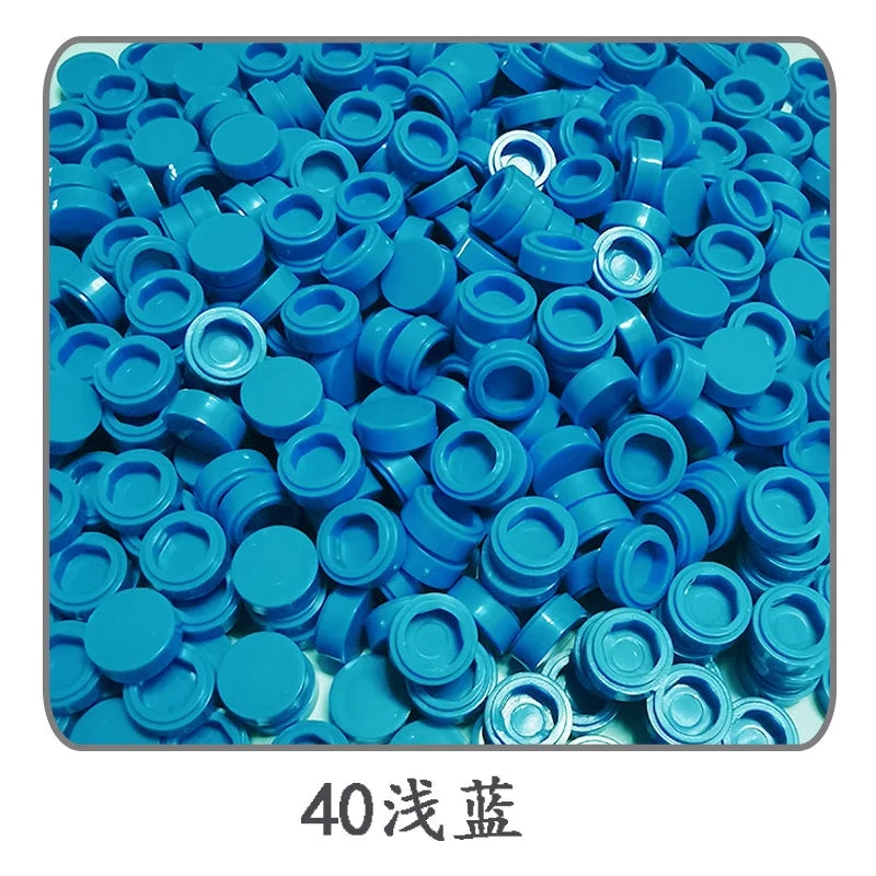 Small Particle Bricks | 1x1 Round Tiles | Compatible With Lego | MOC Builders