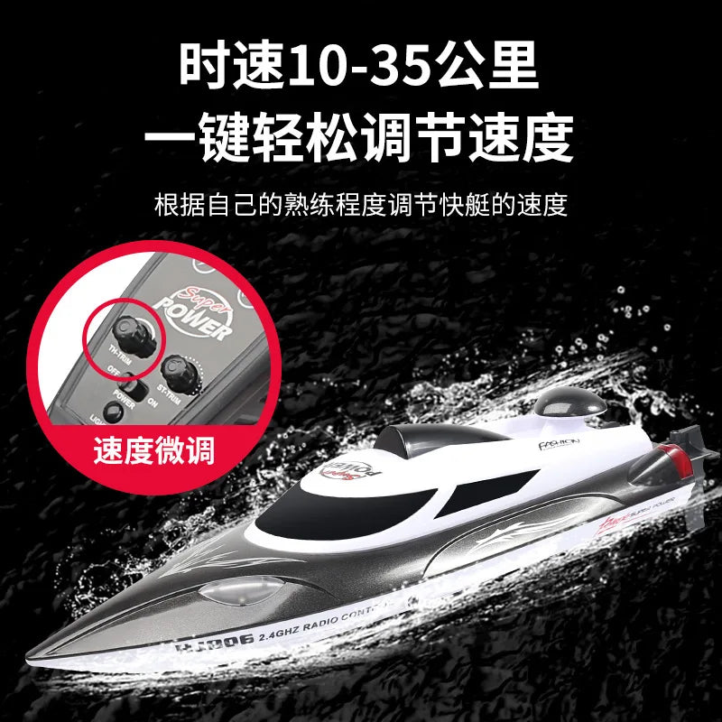 High-Speed Remote-Controlled Electric RC Boat - New HJ806, 35KM/H - ToylandEU