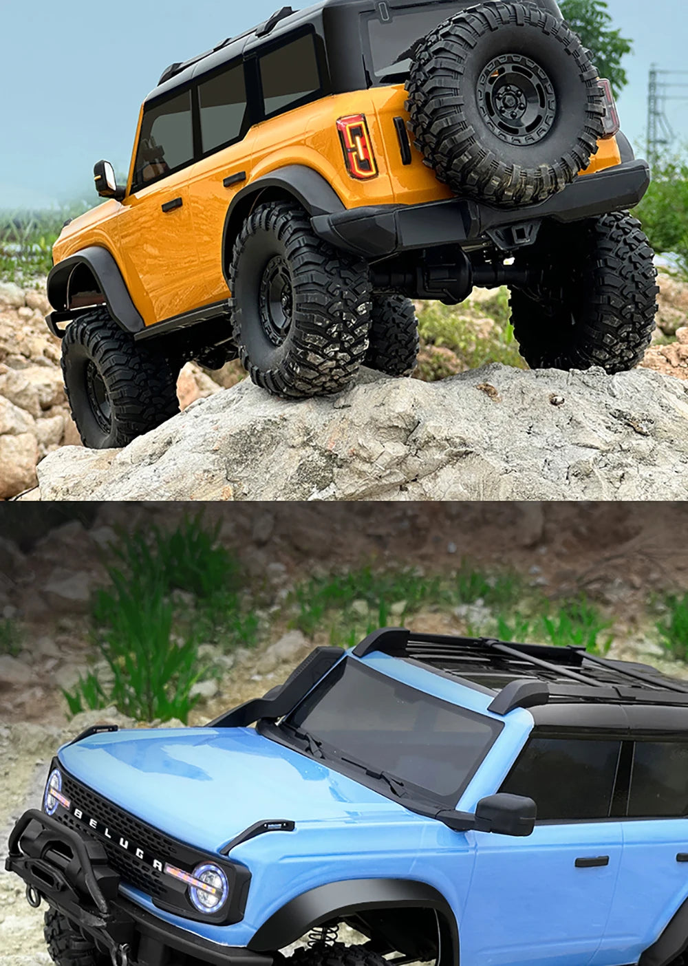 RC JMRC HB-R1001 1/10 Scale 4WD Remote Control Electric Climbing Truck - Professional RC Crawler with 2.4GHz Technology