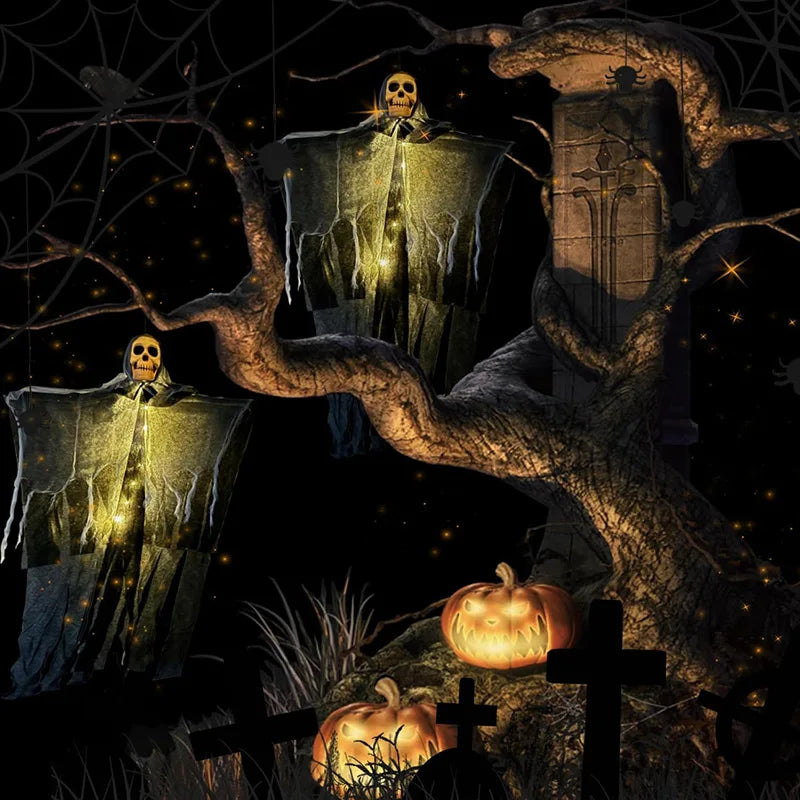 Hanging Ghost Prop | Glowing Non Woven Fabric | Indoors Outdoors | Single Pack