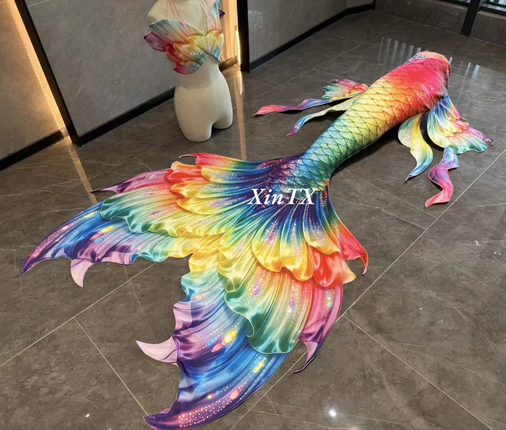 Mermaid Tail Swimsuit | Monofin Optional | Polyester Elastane | Adult